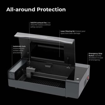 xTool P2 - CO2 Laser Cutter 55W Belgique