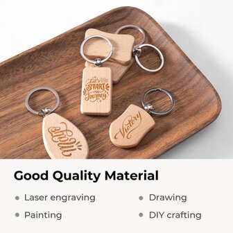 Mix Houten sleutelhangers (10x) - xTool
