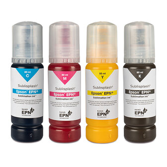 Sublisplash&reg; EPN Encre de sublimation 80 ml (EcoTank), CMYK set