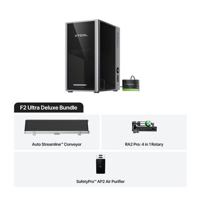 F2 Ultra Dual Laser Deluxe Kit: 60W MOPA & 40W Diode 