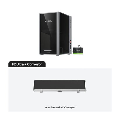 F2 Ultra Dual Laser + Conveyor: 60W MOPA & 40W Diode 