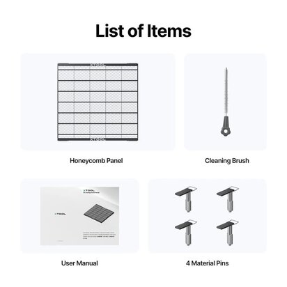 P3 Honingraat werkpaneel xTool DiDEMCO BELGIUM