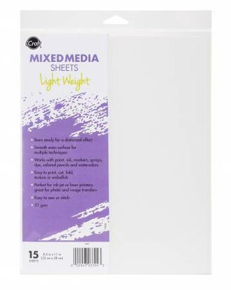 iCraft Mixed Media Sheets - Light Weight