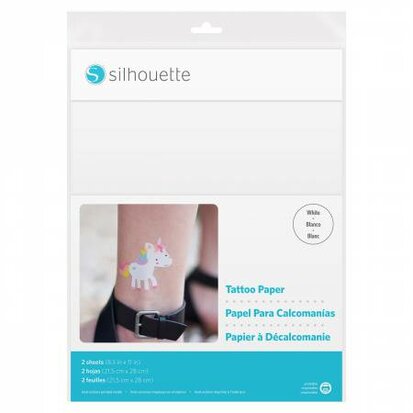 Printable Tattoo Paper White SILHOUETTE