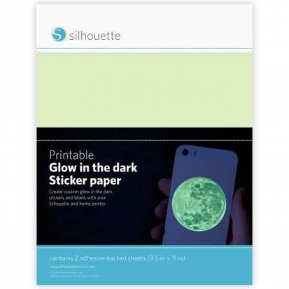Glow-In-The-Dark Printbare Stickervellen SILHOUETTE