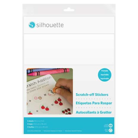 Scratch-off Sticker Sheets Printable SILHOUETTE
