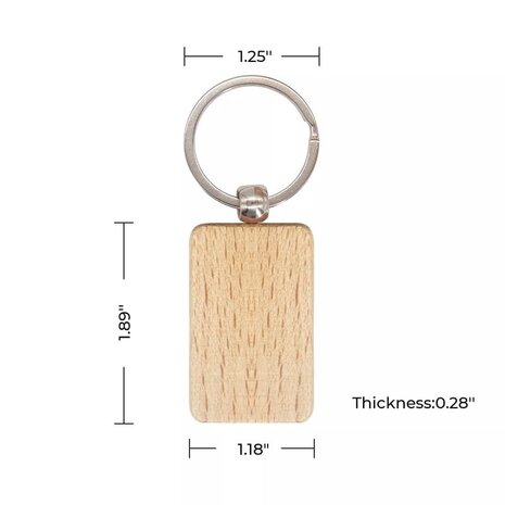 Houten sleutelhangers AR (10x) - xTool