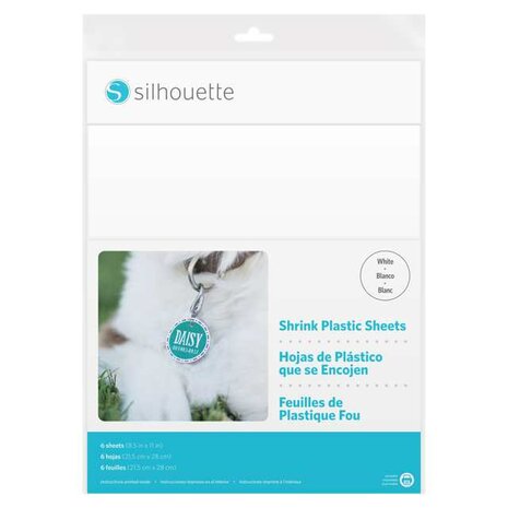 Shrink Plastic Sheets White SILHOUETTE