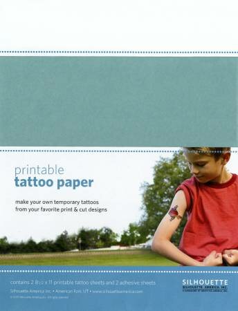 Printable Tattoo Paper Clear SILHOUETTE