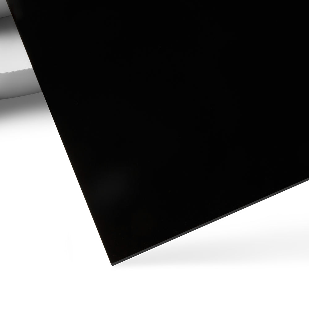 Feuille d'Acrylique Cast Noir Brillant - 2x3' (1/8'' - 3mm)