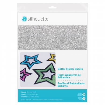 Rang druk Cater Printbaar Glitter Stickerpapier SILHOUETTE - Silhouette-winkel.com