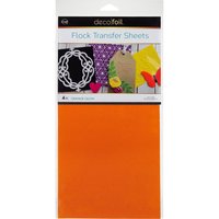 Orange Glow - Flock Transfer Sheets