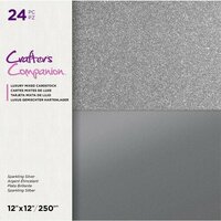 Sparkling Silver Papier Cartonné 30x30cm - Crafter's Companion