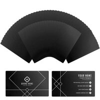 Cartes de visite en métal noir (60pcs) - xTool