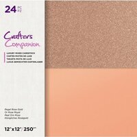 Regal Rose Gold Papier Cartonné 30x30cm - Crafter's Companion