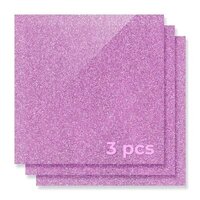 3mm Feuille Acrylique Pink Glitter 30x30cm (3x) - xTool