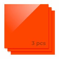 3mm Feuille Acrylique Orange 30x30cm (3x) - xTool