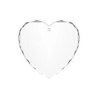 Ornement en forme de cœur facetté en cristal K5 (3x) xTool