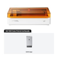 xTool M2 10W Découpeuse et Graveuse Laser - Pack Impression Couleur et Découpe