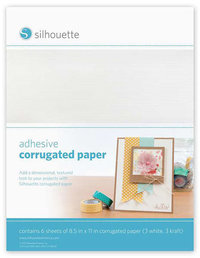 Feuilles de Papier Cannelé Adhésif SILHOUETTE