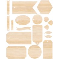 Singe Quill Feuilles de bois ass (18x) - We R Memory Keepers