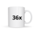 36x Sublimatie Mok Wit AAA