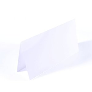 15,5x15,5cm White Double cards 200g (25x)