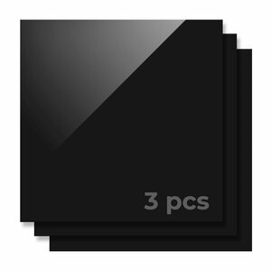 3mm Feuille Acrylique Noir 30x30cm (3x) - xTool - Silhouette