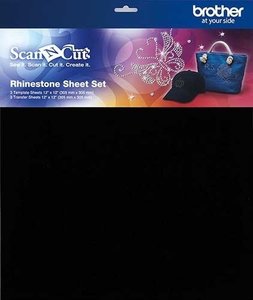 Jeu de feuilles pour application de strass (3x de modèle & 3x de transfert) Brother ScanNCut