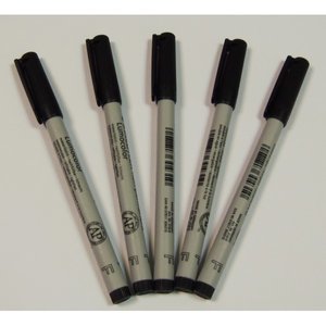 Stylos feutres (5x) Noir