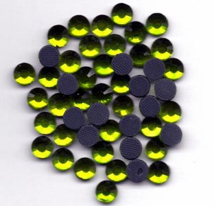 Rhinestones 5mm - Olivine Green