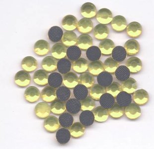 Rhinestones 3mm - Citrine Yellow Gold